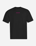 Oversize Tee – Signature Line pinkONblack