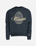 Heavy Oversized Sweater Vintage black//Creamy ONICON