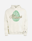 Oversize Fit Hoodie//Emerald Green & Creamy White