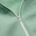 Heavy Brushed Zipper ICON Smooth Green